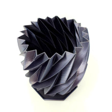 3D Printed Geometric Plant Pot Black - Modern stylish planter decor - great for cacti, succulents, houseplants or as a flower pot!