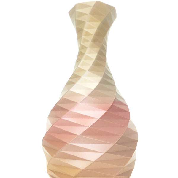 3D Printed Geometric Vase for Flowers - 12" - Multicolor, One of a Kind!