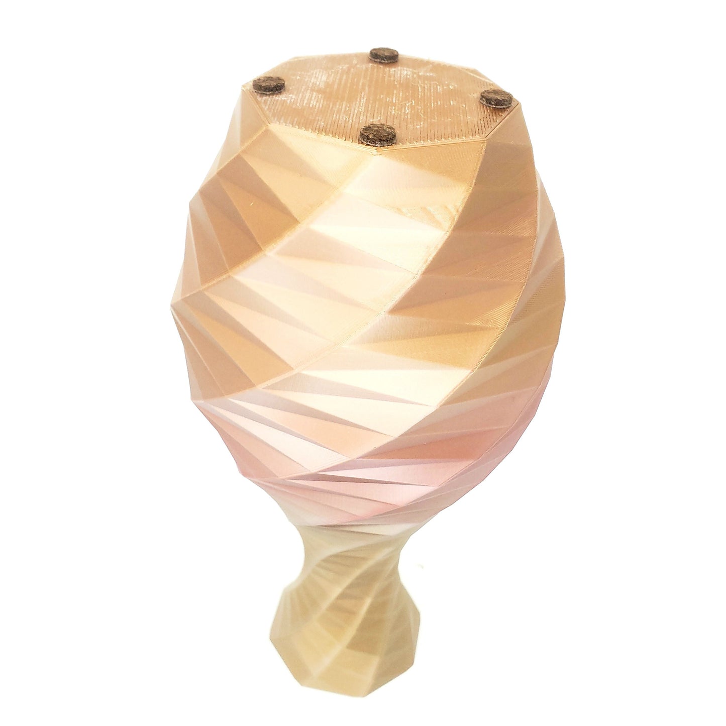 3D Printed Geometric Vase for Flowers - 12" - Multicolor, One of a Kind!