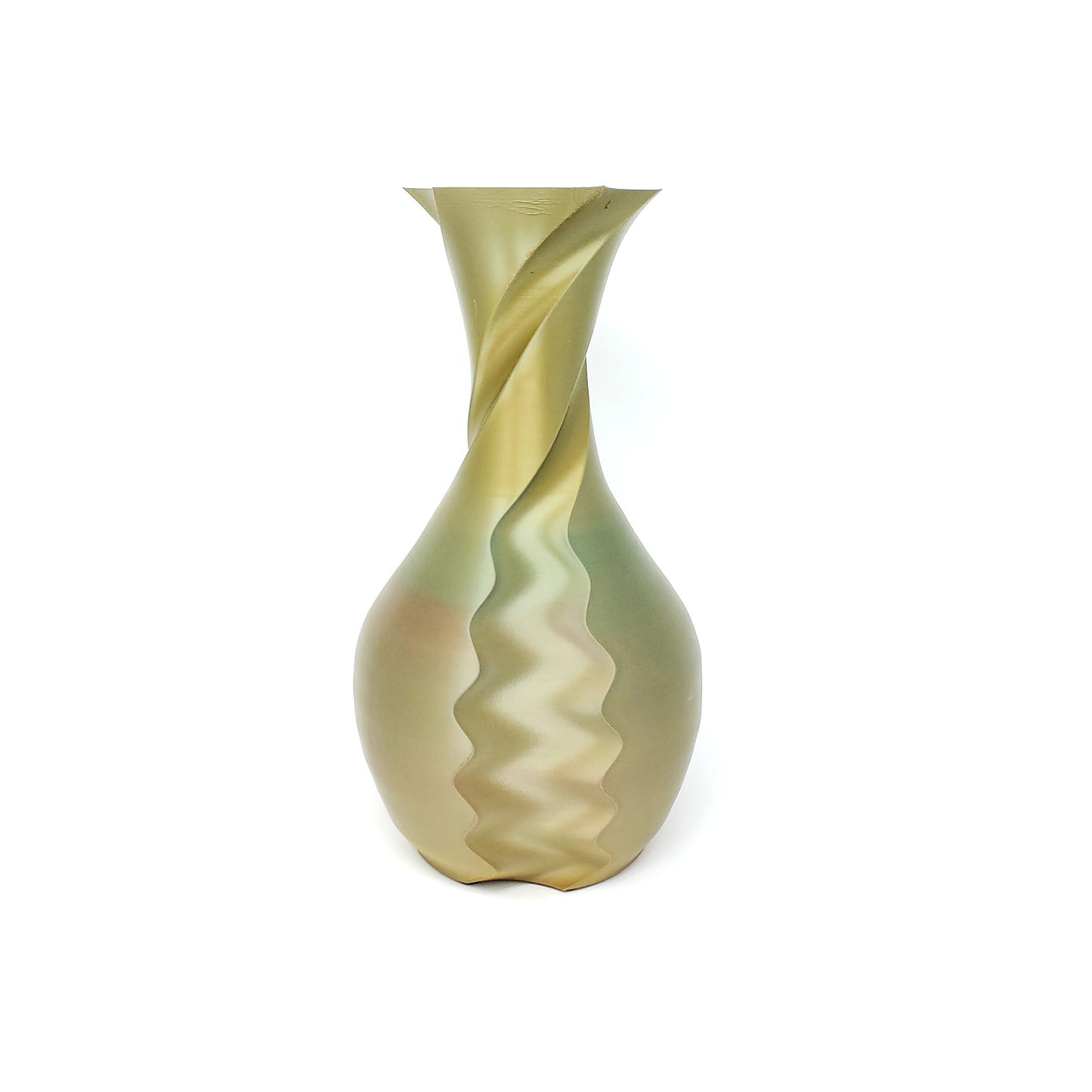3D Printed Geometric Vase for Flowers - 12" - Multicolor, One of a Kind!