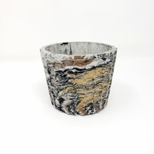 Marbled Concrete Honeycomb Planter | Geometric Design | Indoor/Outdoor | Multiple Color Options