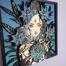 Ozra - Layered Laser Cut Wall Art - 3D Mandala Shadow Box