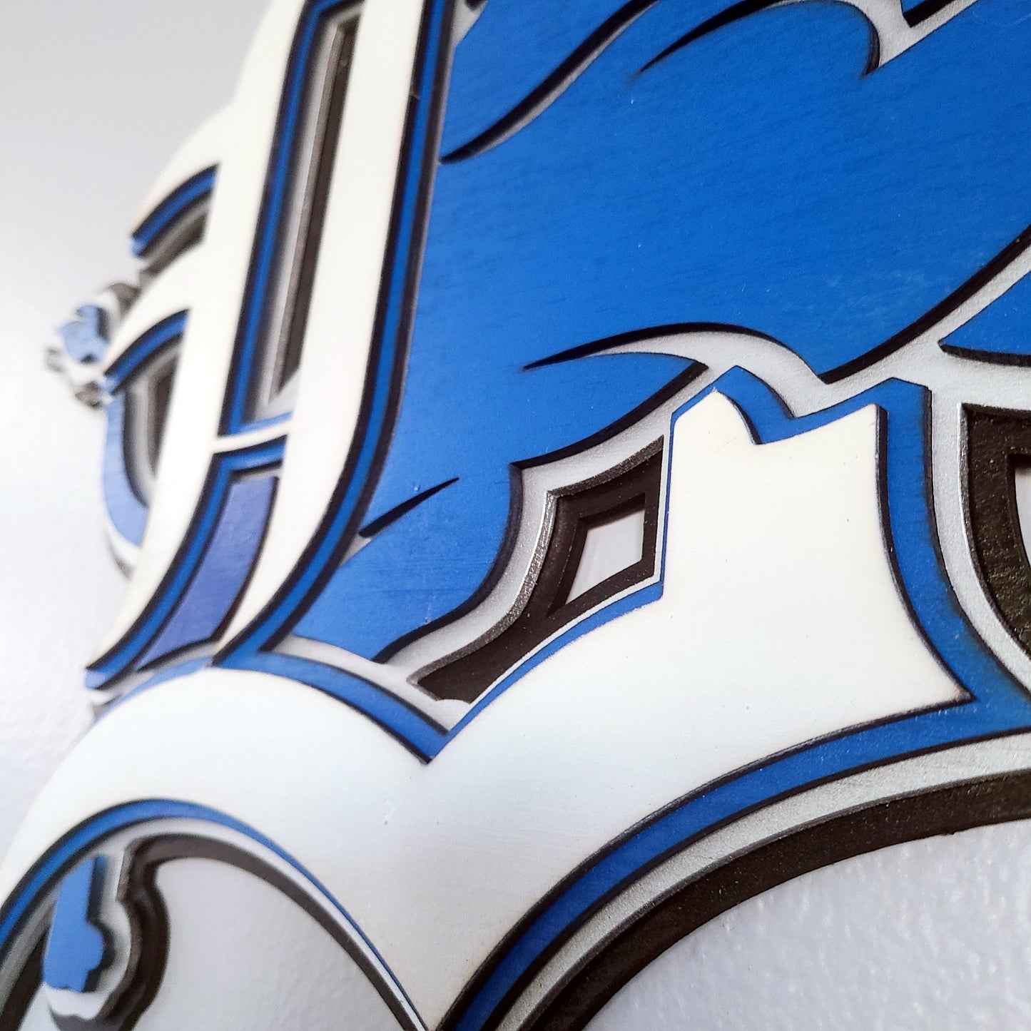 Layered Laser Cut Wall Art - Detroit Lions