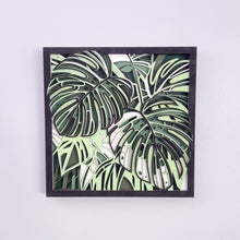 Monstera - Layered Laser Cut Wall Art | 3D Botanical Shadow Box | Tropical Leaf Wood Decor 🌿