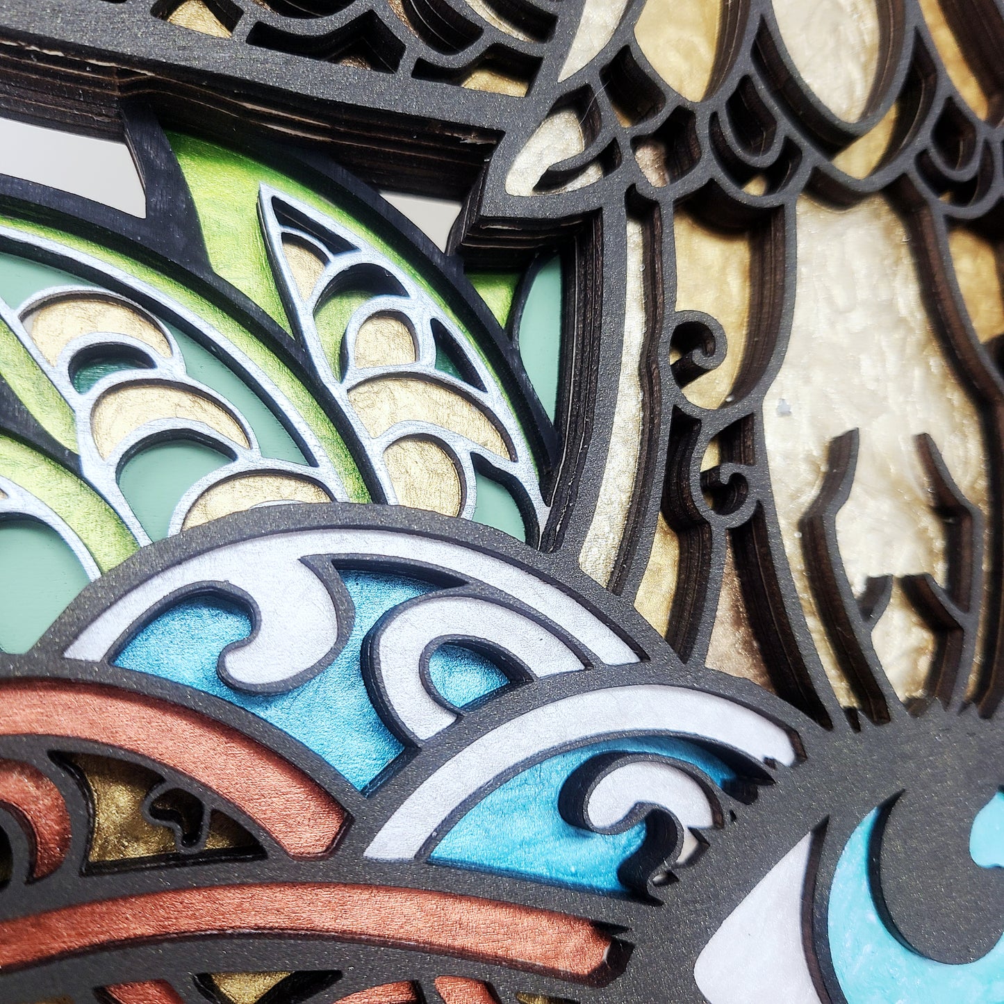 Mushroom Layered Wood Wall Art