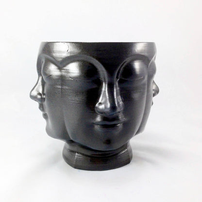 3D Printed Multi head plant pot. Modern stylish planter decor - great for cacti and succulents, or as a flower pot. Gift idea!