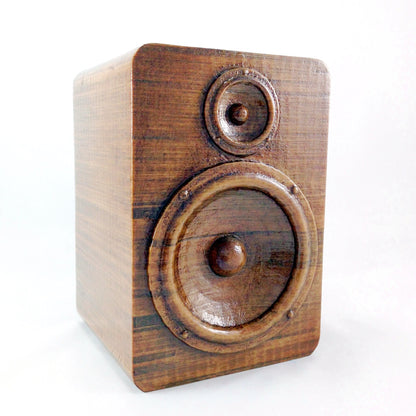 Modern 3D Printed Wood Speaker Plant Pot and Saucer - Ideal for Cacti, Succulents, or Flowers - Gift Idea