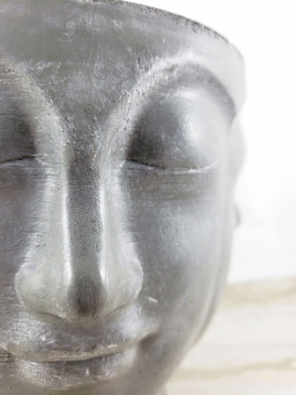 Concrete Planter Faces - Head Pot - Indoor/Outdoor Plant Pot