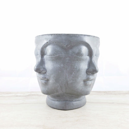 Concrete Planter Faces - Head Pot - Indoor/Outdoor Plant Pot