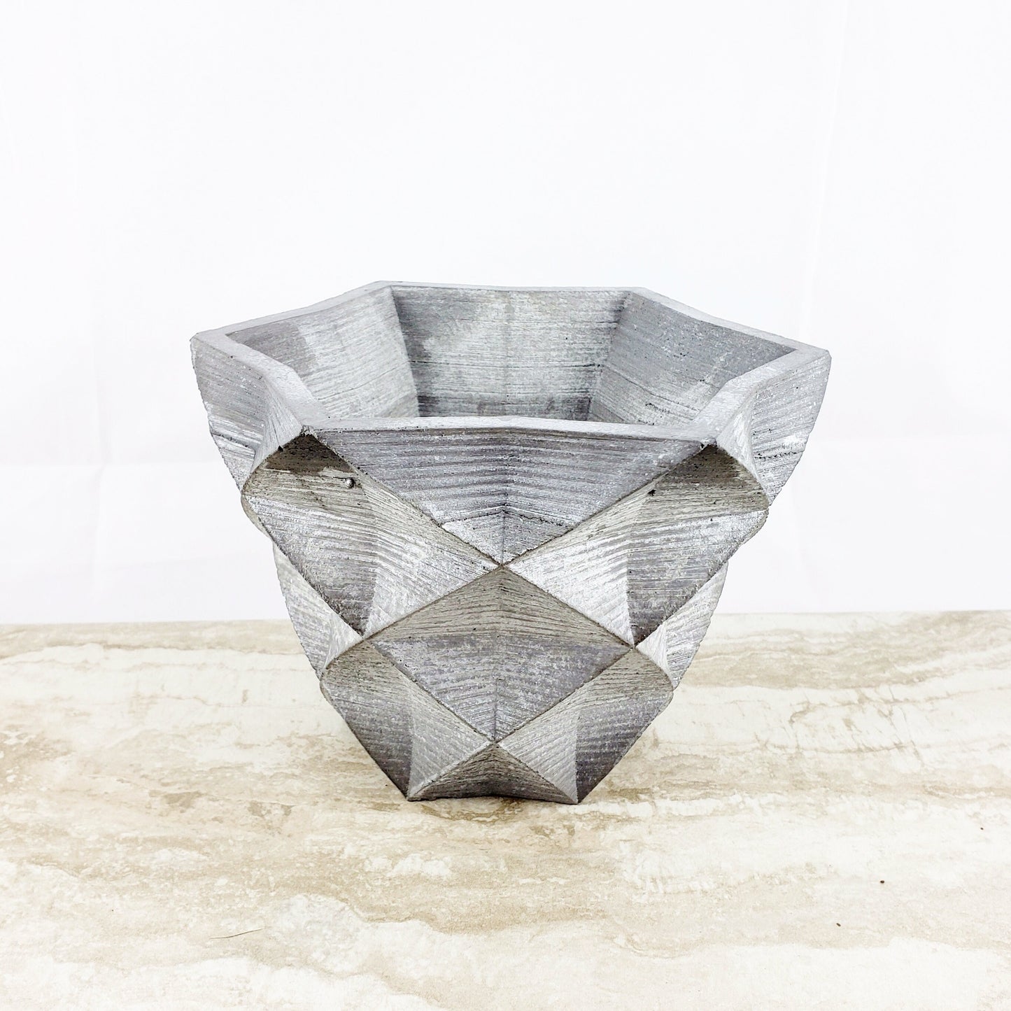 Concrete Planter Star Geometric - Indoor/Outdoor Plant Pot