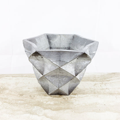 Concrete Planter Star Geometric - Indoor/Outdoor Plant Pot