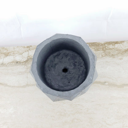 Concrete Planter Triangles Geometric - Indoor/Outdoor Plant Pot