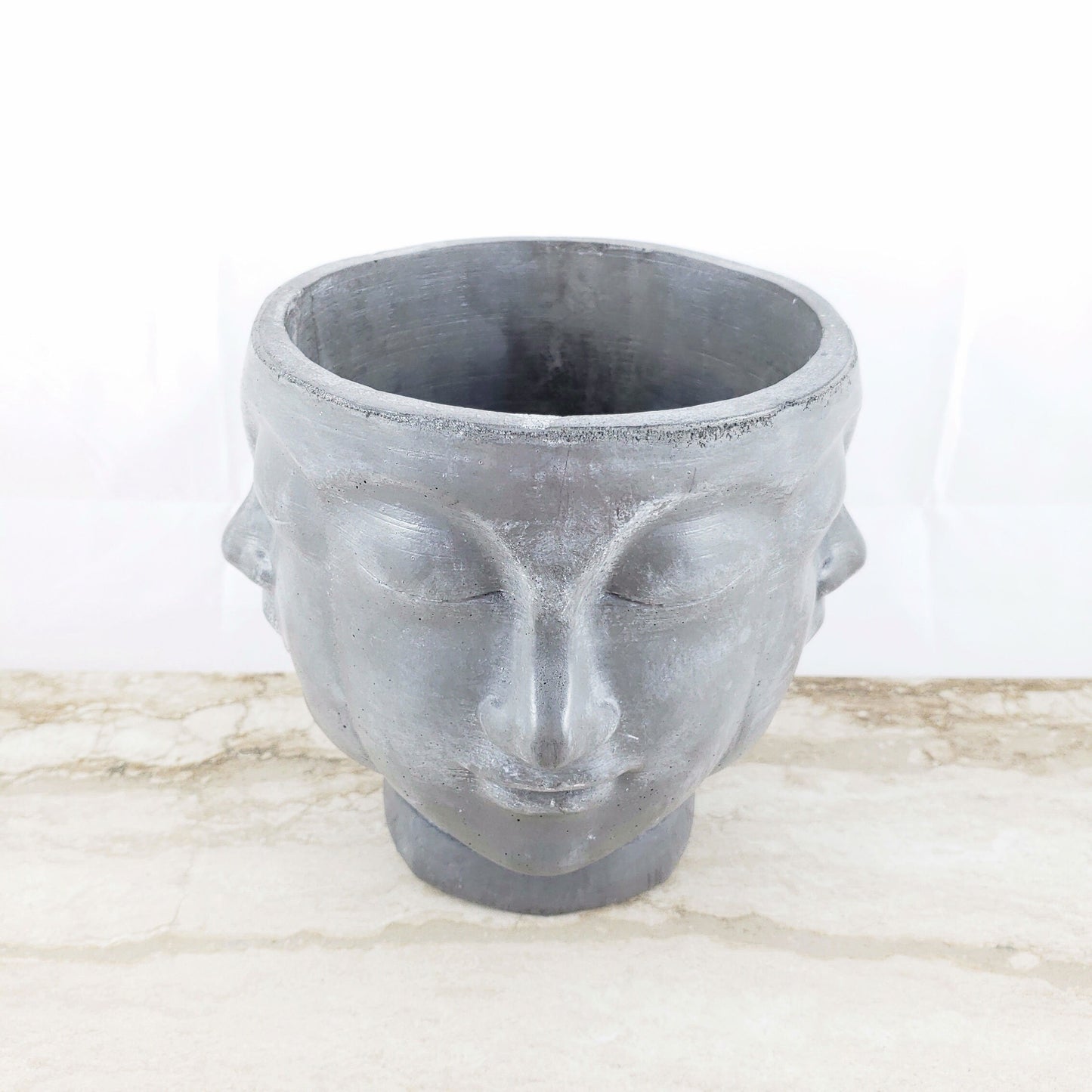 Concrete Planter Faces - Head Pot - Indoor/Outdoor Plant Pot