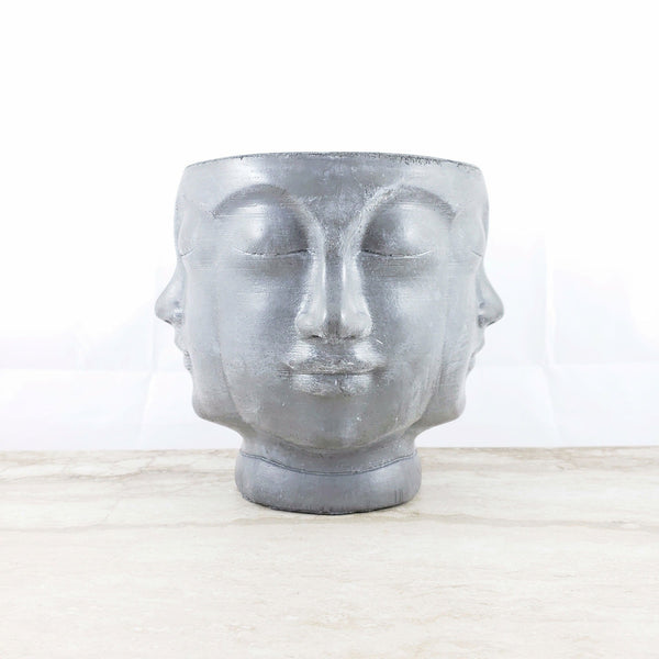 Concrete Planter Faces - Head Pot - Indoor/Outdoor Plant Pot