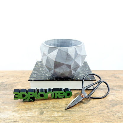 Concrete Planter Triangles Small Geometric - Indoor/Outdoor Plant Pot