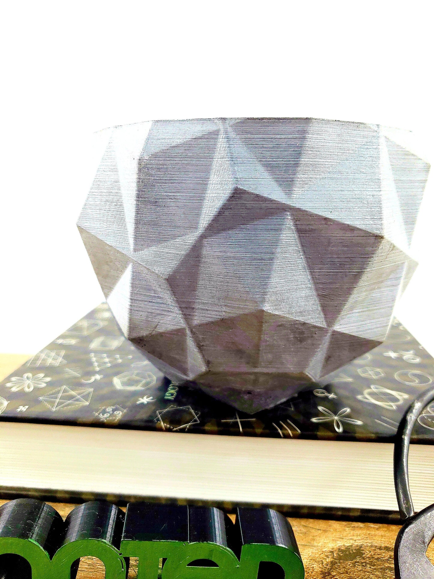 Concrete Planter Triangles Small Geometric - Indoor/Outdoor Plant Pot