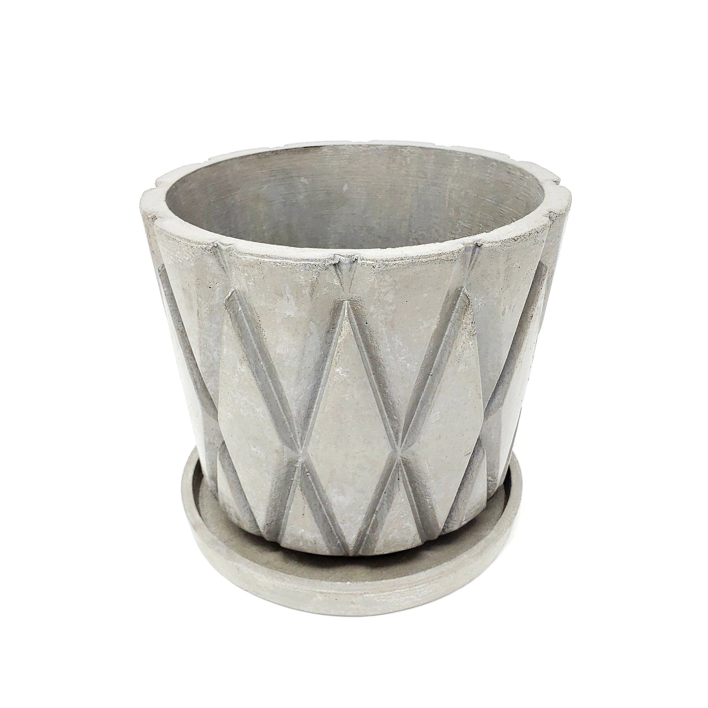Concrete Planter Large Lattice - Indoor/Outdoor Plant Pot