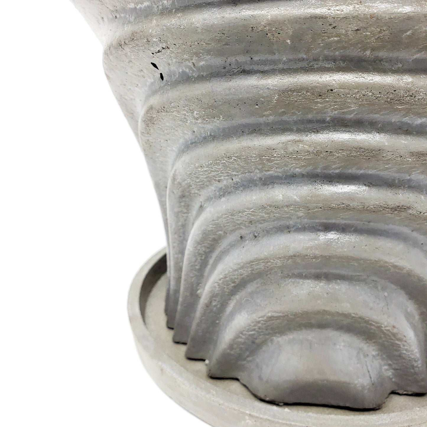 Concrete Planter Large Waves - Indoor/Outdoor Plant Pot