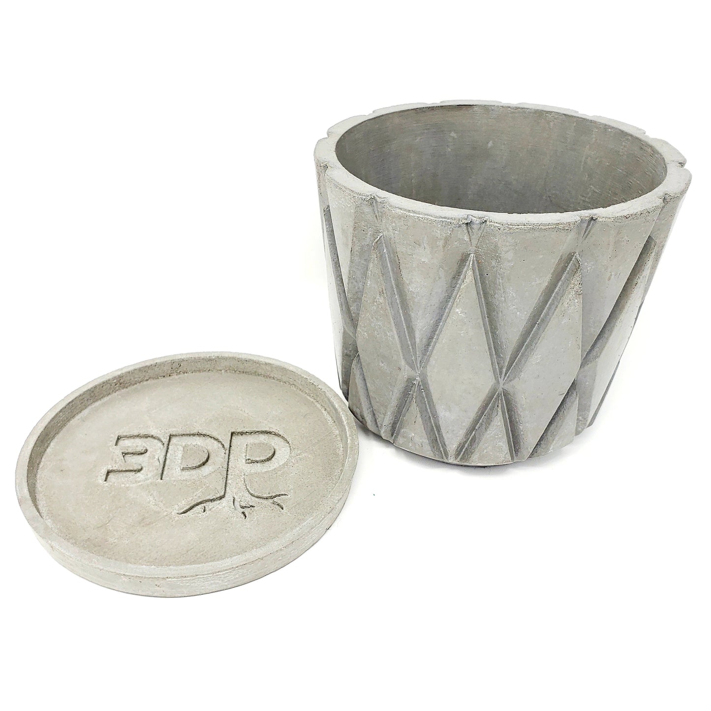 Concrete Planter Large Lattice - Indoor/Outdoor Plant Pot