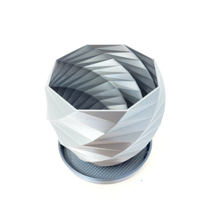 SET OF 3 - 3D Printed Geometric Mini Plant Pots - Modern Indoor Houseplant Planters - Perfect for Cacti, Succulents, or Seedlings!