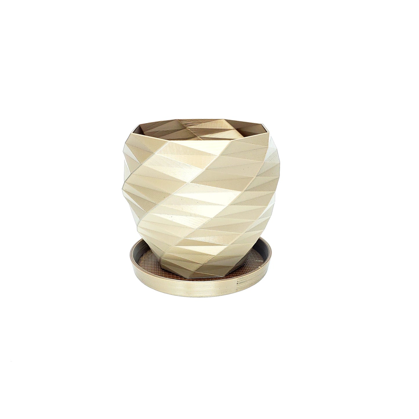 SET OF 3 - 3D Printed Geometric Mini Plant Pots - Modern Indoor Houseplant Planters - Perfect for Cacti, Succulents, or Seedlings!