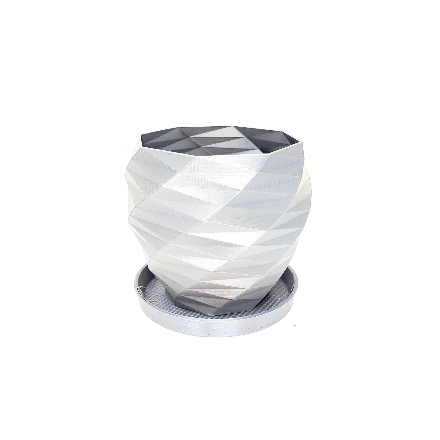 SET OF 3 - 3D Printed Geometric Mini Plant Pots - Modern Indoor Houseplant Planters - Perfect for Cacti, Succulents, or Seedlings!