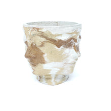 Marbled Concrete Four Faced Head Planter | Innovative Buddha Pot Remix | Ideal for Cacti & Succulents | 3D Planted