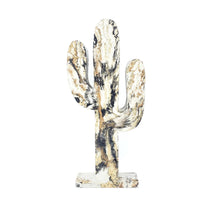 Concrete Cactus Statue - Gold Brown Black - Garden Decor