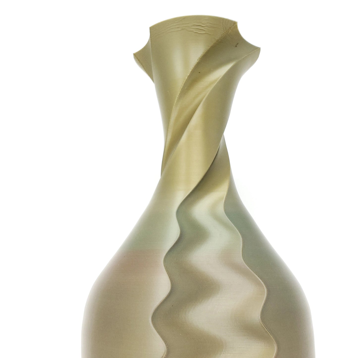 3D Printed Geometric Vase for Flowers - 12" - Multicolor, One of a Kind!