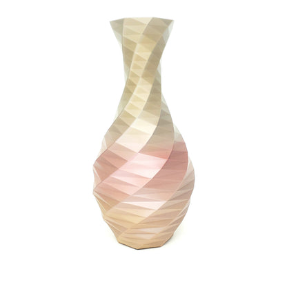 3D Printed Geometric Vase for Flowers - 12" - Multicolor, One of a Kind!
