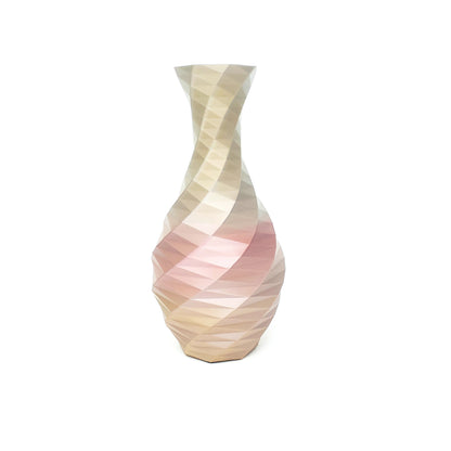 3D Printed Geometric Vase for Flowers - 12" - Multicolor, One of a Kind!