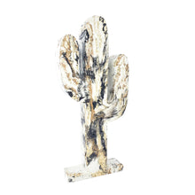 Concrete Cactus Statue - Gold Brown Black - Garden Decor