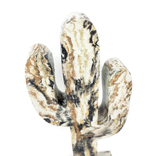 Concrete Cactus Statue - Gold Brown Black - Garden Decor