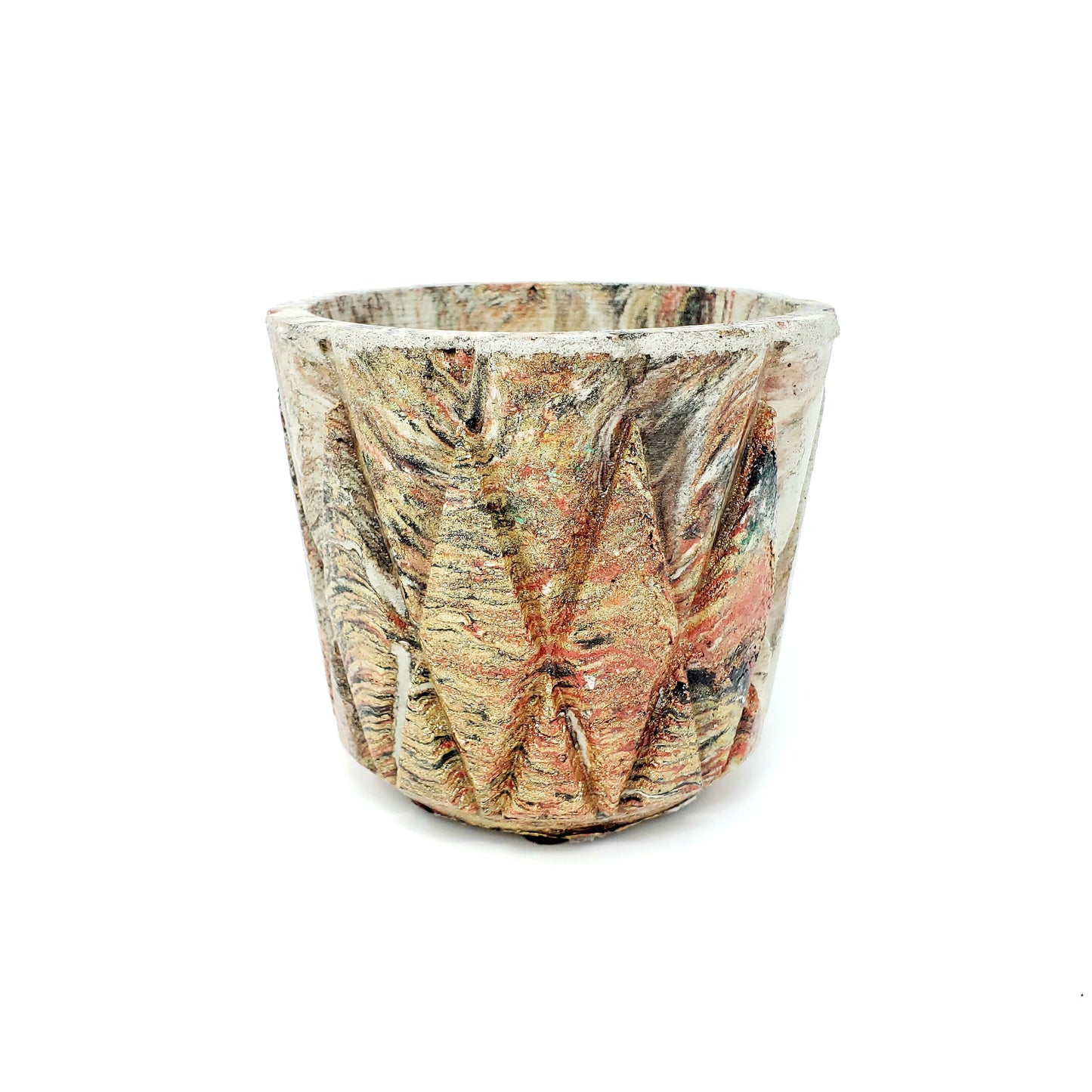 Geometric Lattice Planter from Concrete Multicolor Indoor Outdoor Plant Flower Pot Modern Contemporary Creative Cactus Container Gift