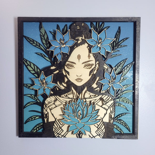 Ozra - Layered Laser Cut Wall Art - 3D Mandala Shadow Box